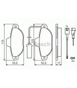 BOSCH - 0986424379 - Тормозные колодки 0986424379