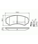 BOSCH - 0986424709 - Тормозные колодки 0986424709