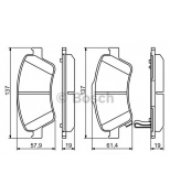 BOSCH - 0986494260 - Тормозные колодки передние 0986494260