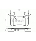 BOSCH - 0986494411 - Колодки тормозные дисковые задние