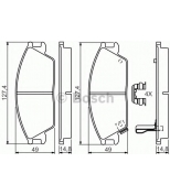 BOSCH - 0986494620 - Колодки тормозные