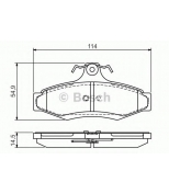 BOSCH - 0986495068 - Колодки тормозные дисковые задние