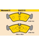 BARUM - BA2215 - Тормозные колодки BARUM