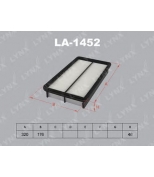 LYNX - LA1452 - Фильтр воздушный MAZDA 6 1.8-2.5 02 /MPV 2.0D-3.0 02