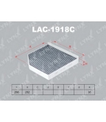 LYNX - LAC1918C - Фильтр салонный угольный AUDI A6 2.0D-3.0T 11  / A7 2.8-3.0T 10  / A8 2.0T-4.2D 09