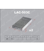 LYNX - LAC503C - Фильтр салонный угольный (комплект 2 шт.) HONDA Stream 01 /Civic 01-05/CR-V 02-06