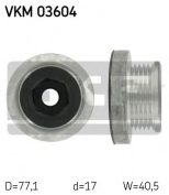 SKF - VKM03604 - Шкив генератора  RENAULT 1.5DCi