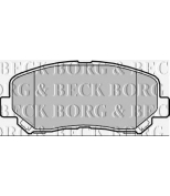 BORG & BECK - BBP2355 - Колодки тормозные дисковые комплект