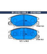GALFER - B1G10210902 - Колодки тормозные передние