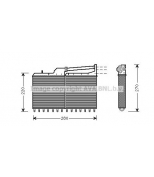 AVA - BW6029 - Радиатор отопителя