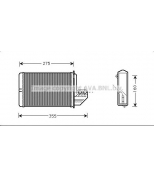 AVA - BW6172 - BW6172 Радиатор отопителя E30/E36 90-98 (70509)