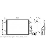AVA - VW5189 - Радиатор кондиционера