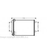 AVA - VWA5225 - Радиатор кондиционера