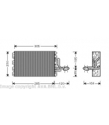 AVA - VWV186 - Испаритель  VW T4 7/90->