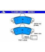 ATE - 13046039642 - Колодки тормозные задние дисковые к-кт FORD MONDEO 93-00 T9026 / GDB1112 - с датчиком; GDB4084 - зв...