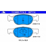 ATE - 13046071142 - Дисковые тормозные колодки  комплект