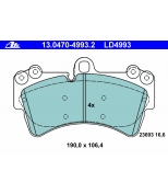 ATE - 13047049932 - Колодки VW TOUAREG/AUDI Q7/PORSCH CAYENNE торм.сис.BREMBO (CERAMIC)