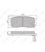 LYNX - BD5502 - Колодки тормозные задние MITSUBISHI Pajero  00/Pajero Sport 98 /Space Gear  00
