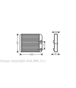 AVA - VO6129 - Радиатор отопителя MITSUBISHI CARISMA 1.3-1.8/1.9D 95-03