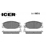 ICER - 140854 - 140854000639001 Тормозные колодки дисковые