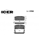 ICER 140980 Комплект тормозных колодок, диско