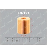 LYNX - LO121 - Фильтр масляный TOYOTA Auris 2.0D 07 /Avensis 2.0D-2.2D 05 /Rav 4 2.2D 08 , LEXUS LS/GS460 06