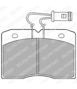 DELPHI - LP580 - колодки тормозные