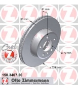 ZIMMERMANN 150340720 Тормозной диск пер BMW E65