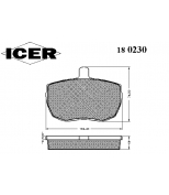 ICER - 180230 - Комплект тормозных колодок, диско