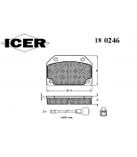 ICER 180246 Колодки дисковые передние