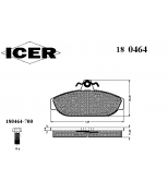 ICER - 180464 - Колодки тормозные  GDB482