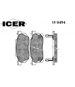 ICER 180494 Комплект тормозных колодок, диско