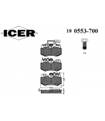 ICER - 180553700 - Комплект тормозных колодок, диско