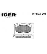 ICER - 180723204 - Комплект тормозных колодок, диско