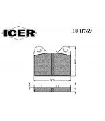 ICER - 180769 - Колодки передние
