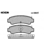 ICER - 180805 - Комплект тормозных колодок, диско