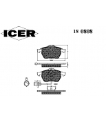 ICER - 180808 - Комплект тормозных колодок, диско