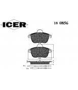 ICER - 180856 - 180856000300001 Тормозные колодки дисковые