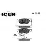 ICER - 180955 - Тормозные колодки