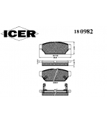 ICER - 180982 - Комплект тормозных колодок, диско