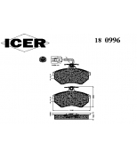 ICER - 180996 - 180996 Колодки тормозные дисковые, комплект