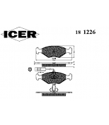 ICER - 181226 - Комплект тормозных колодок, диско