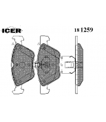 ICER - 181259 - Комплект тормозных колодок, диско