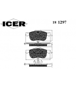 ICER 181297 Комплект тормозных колодок, диско