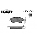 ICER - 181365702 - Комплект тормозных колодок, диско