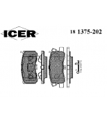 ICER - 181375202 - Колодки торм.зад. asx/jeep compass/patriot/liberty