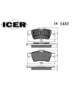 ICER - 181433 - Комплект тормозных колодок, диско
