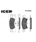ICER - 181544 - Комплект тормозных колодок, диско
