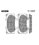 ICER - 181665 - Комплект тормозных колодок, диско