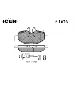 ICER - 181676 - Колодки тормозные дисковые, комплект 181676